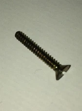 (10) 4-32 X 3/4 Flat Machine Screw Brass Slotted 4/32 fine thread 3/4" long 432