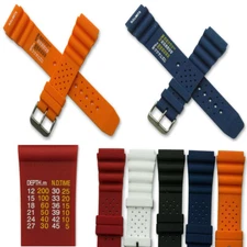 ND limits Divers Scuba Diving Watch Strap Rubber Dive Decompression For Citizen