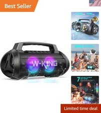 Loud Bluetooth Speaker with Deep Bass, EQ Mode  Karaoke Function for Parties