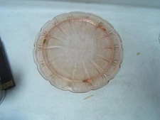 Jeannette Glass "Adam" Serving Bowl Pink Depression Glass 10"