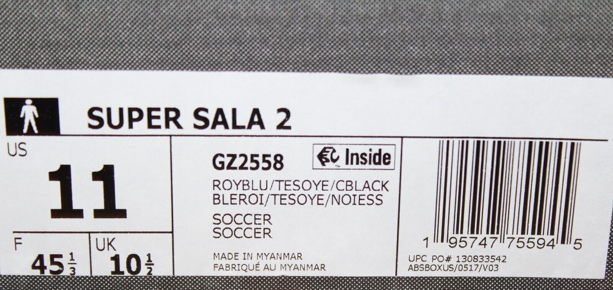 NEW MEN'S ADIDAS SUPER SALA 2 INDOOR SOCCER FUTSAL SHOES ~SIZE US