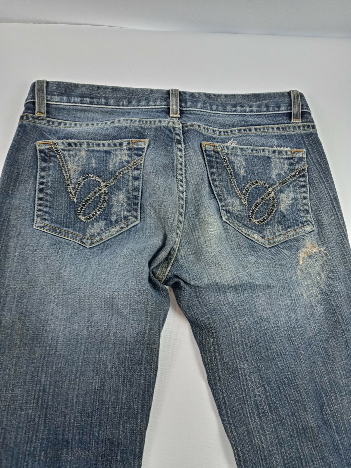 Bebe Jeans Women Size 28 Bootcut Boho Embroidered… - image 3