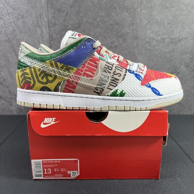 Nike Dunk Low City Market 2021 Size 13 Mens Sneakers