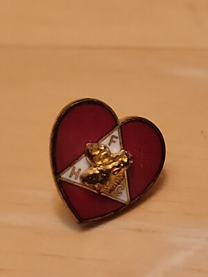 Moose Club FHC Heart Shaped Pin