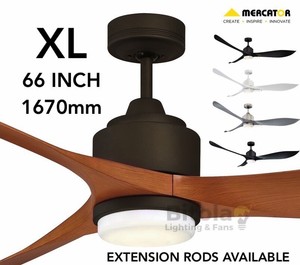 New Mercator Eagle Xl 1670mm 66 Large Dc Ceiling Fan With Led
