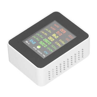 9 in 1 WiFi Air Quality Monitor with Multiple Sensors for PM2.5 PM10 HCHO CO ...