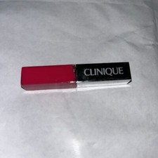 Image of Clinique Pop Lacquer Lip Colour & Primer Lipstick Gloss. 04 Sweetie Pop. New.