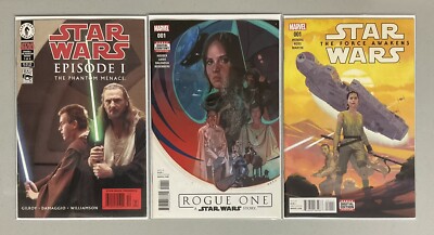  Star Wars Comic Keys Movie Lot: Phantom Rogue Force Awakens VF+(8.5-9.0) 