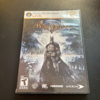 Batman: Arkham Asylum (PC-DVD, 2009) Complete With Manual For Windows PC