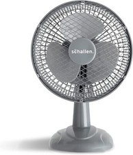 Shallen 6" Desk Top Fan Grey Oscillating 2 Speed Cooling Air Home Office