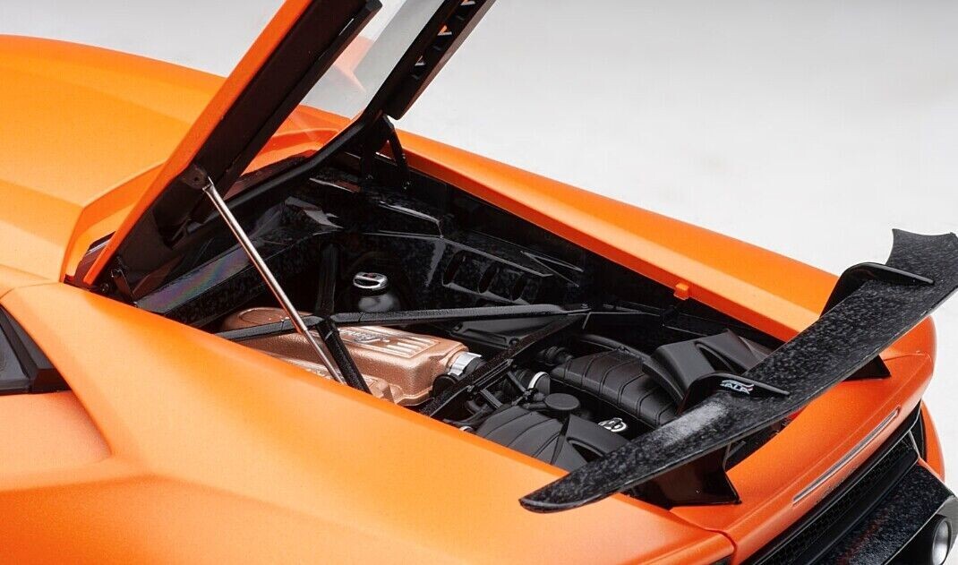 1/12 Lamborghini Huracan Performante Matt Orange Model Car By
