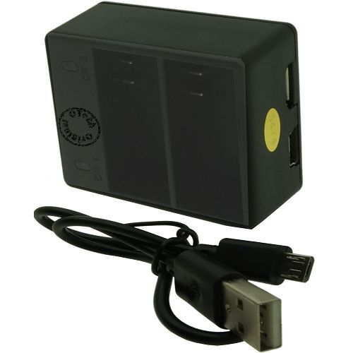 Chargeur AHB OTech Digital double slot résout le manque de batterie avec son cordon USB