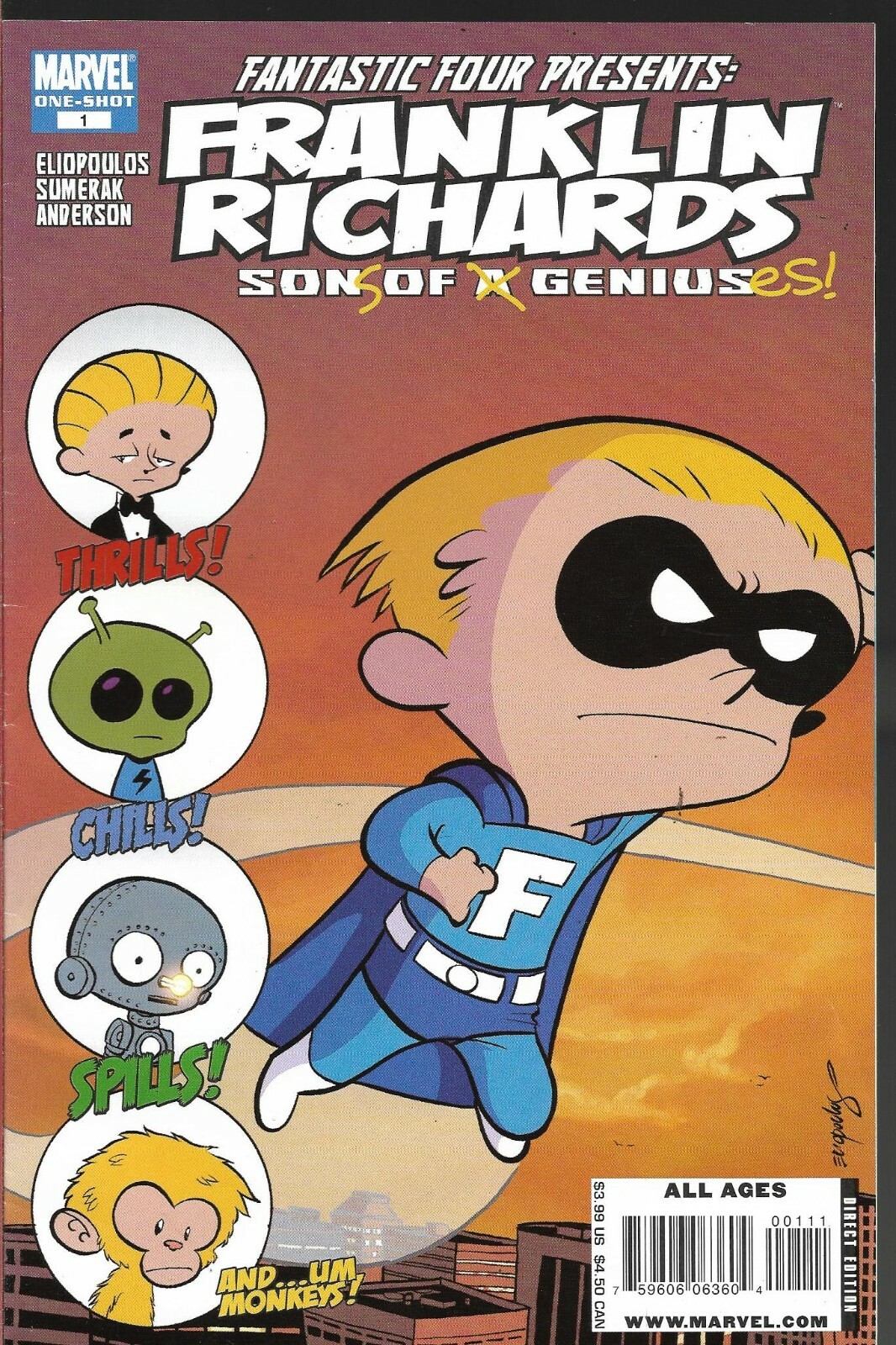 FRANKLIN RICHARDS - SONS OF GENIUSES #1  - Back Issue (S)