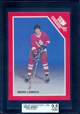 1983 MARIO LEMIEUX KSA 9.5 Canadian National Juniors Hockey ROOKIE ** BEAUTY **