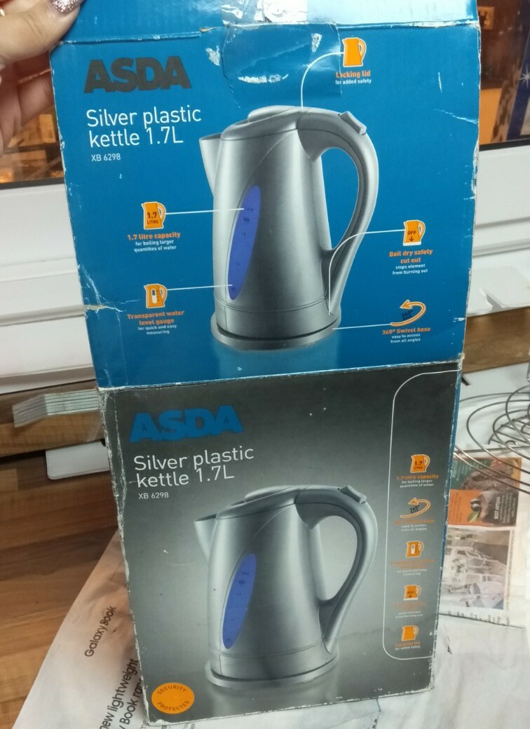 Brand New Asda Silver/Grey Kettle-Excellent Condition*OFFERS WELCOME*