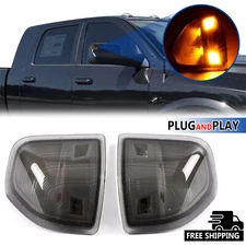 Smoke LED Side Mirror Turn Signal Lights For Dodge Ram 1500 2500 3500 4500 10-22