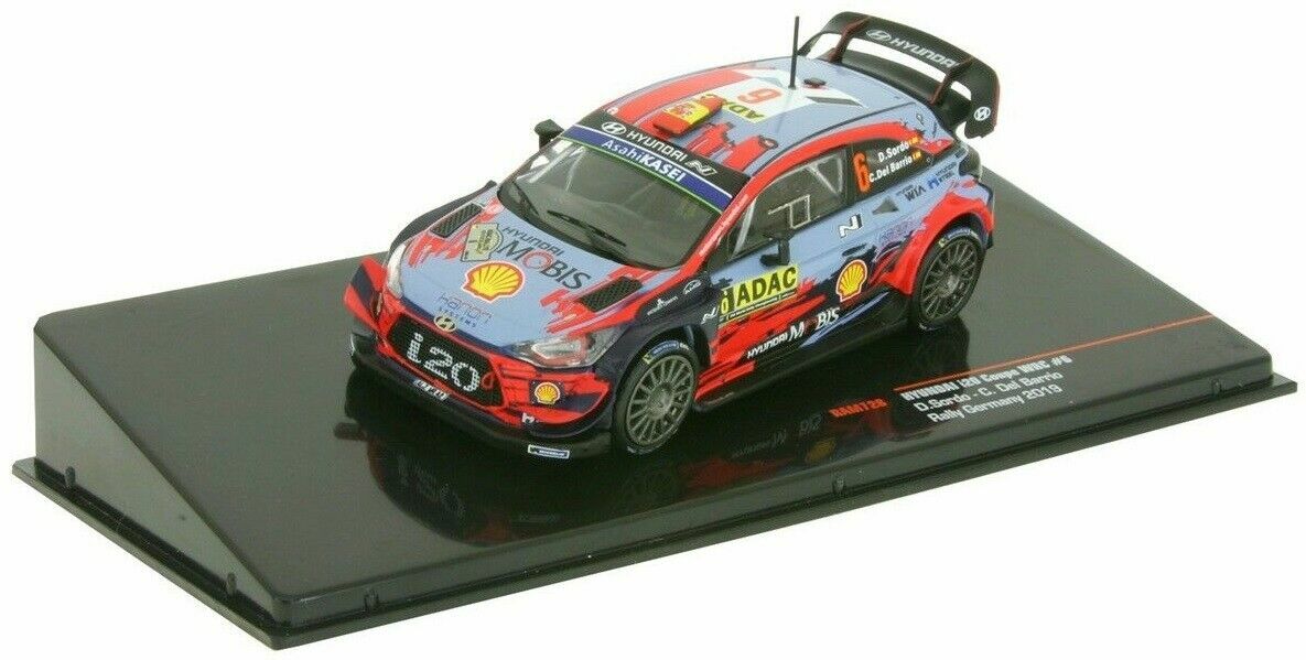 Hyundai i20 Coupe WRC N°6 Allemagne 2019 miniature 1/43 sans défaut de peinture pour vitrine