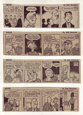 Archie by Bob Montana Betty Veronica 25 daily comic strips