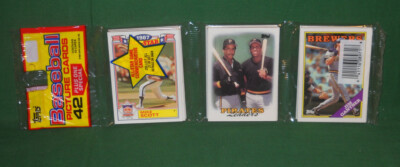 1988 TOPPS Sealed 43 Card Rak Pak 1987 MLB Baseball Bonds Bonilla Unopened NOS