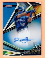 2022 Bowmans Best Daniel Vazquez Blue Refractor Auto Autograph #/150 Royals SP