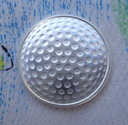 1/2 oz. 2024 DIMPLES Golf Mint Markers Limited BU rounds .999 fine silver