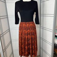 Vintage 50s Dress Womens Small Pornette Pleated Day Dress