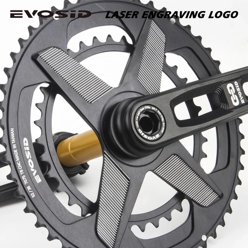 Road Bike Crankset 52-36T 12 Speed 2X Chainring Hollow Tech Crank 165mm Crankset - Picture 4 of 40