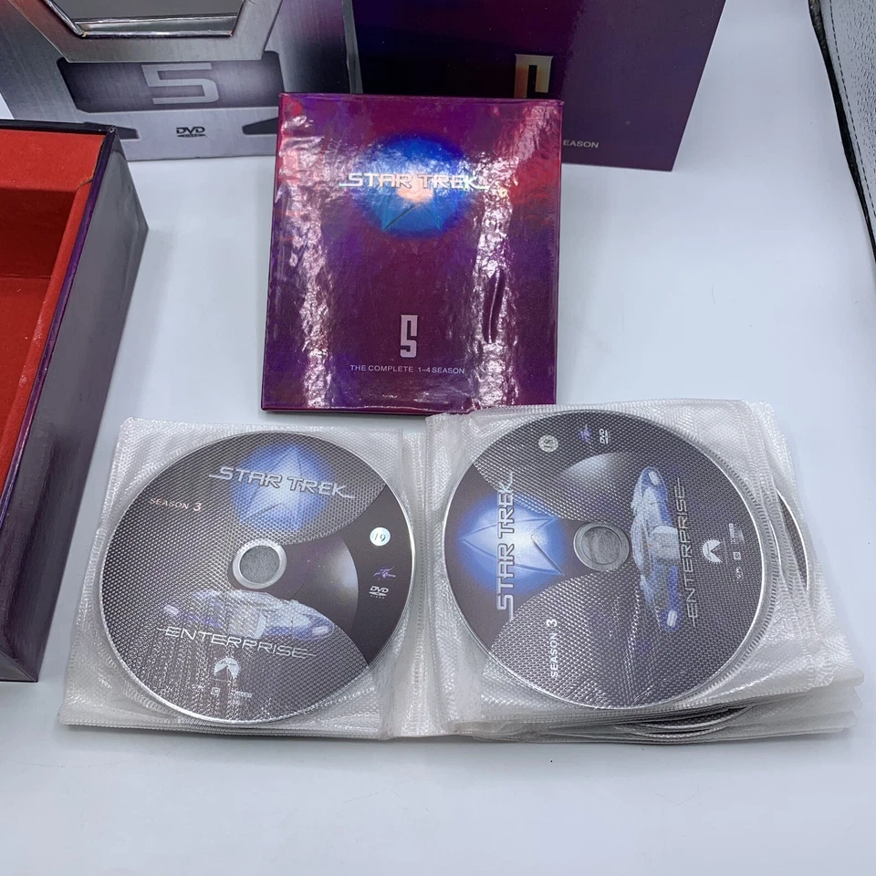 Star Trek Enterprise THE CHOSEN COLLECTION Box 5 Complete Seasons 1-4 DVD RARE - Image 3 of 4