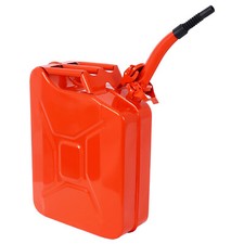 Portable Jerry Can with Flexible Spout Gasoline Steel 20 Liter 5 Gallon