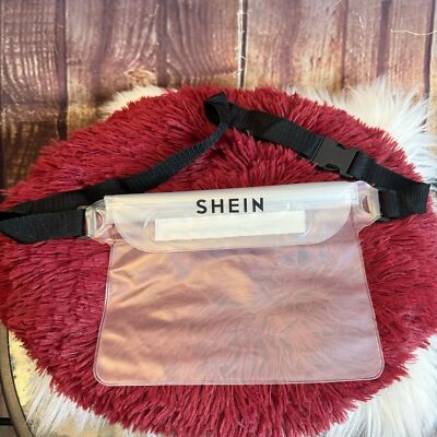 SHEIN Clear Color Transparent Waterproof Fanny Pack