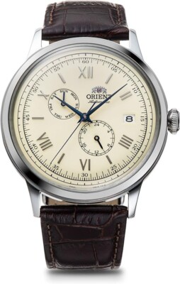 ORIENT Classic Bambino RN-AK0702Y Automatic Men's Watch Leather Band 40.5mm NEW