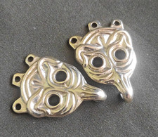 Viking Brass Leg Wrap Hooks, 10th Century Novgorod, Authentic Viking Age Jewelry