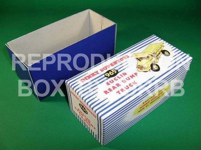 Other Accessories Parts Display Dinky 965 Euclid Rear Dump Truck Reproduction Box By Drrb Toys Games