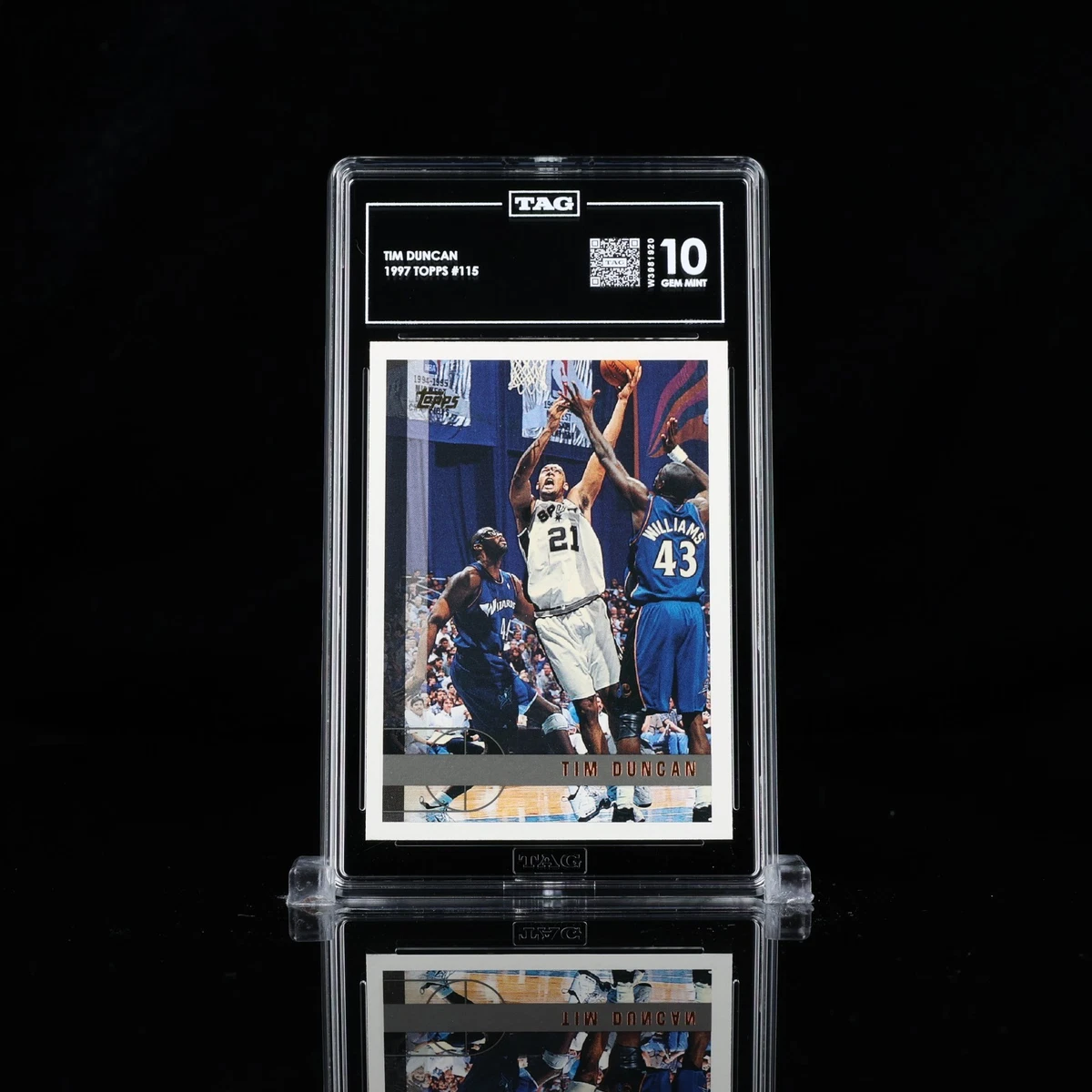 Tim Duncan Basketball Grade 10 Rookie Sports Trading Cards