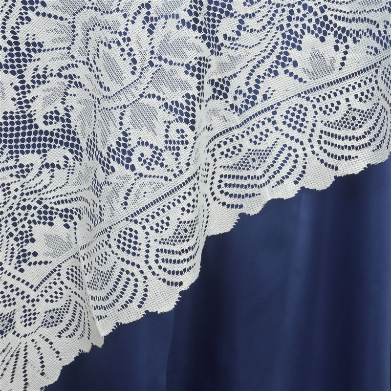 Ivory LACE 90x90" TABLE OVERLAY Wedding Party Catering Reception Linens SALE