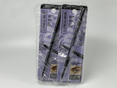 Maybelline Express Brow Ultra Slim Eyebrow Makeup, Brow Pencil, black brown, 2x