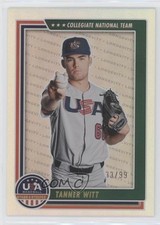 2022 Panini USA Baseball Stars & Stripes Holo Gold 33/99 Tanner Witt #41 04o2
