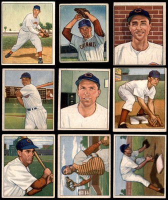 1950 Bowman Cincinnati Reds Near Team Set 3 - VG 3727628 (11 / 12 cards)