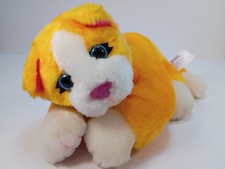 1995 Lisa Frank 24K Orange Laying Kitty Cat Plush