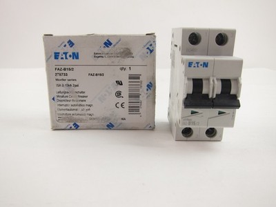 NEW Eaton FAZ-B15/2 Circuit Breaker 278733 2P 15A FAZB152
