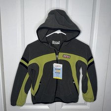 NWT Obermeyer Latitude Fleece Jacket Kids Preschool Large Size 6 New Gray Green