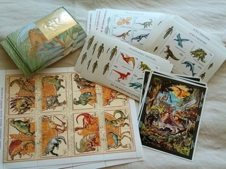 BM Prähistorisch Säbelzahn Goldprägung Dinosaurier Flugsaurier T Rex 100gr