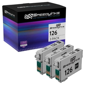 SI Replacement for Epson 126 Ink Cartridges High Capacity (Black, 3-Pack)