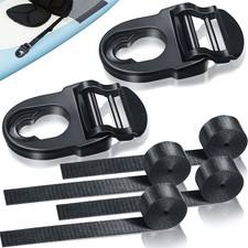 2Pcs Kayak Seat Clips Replacement 4Pcs Straps,Kayak Seat Clip Parts Fit for Li