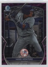 2023 Bowman Draft Chrome Fuchsia Lunar Refractor /199 Hans Montero #BDC-12 4k8