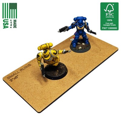 Small Ruin Blank 6'' x 3'' Warhammer Base | 76mm x 152mm