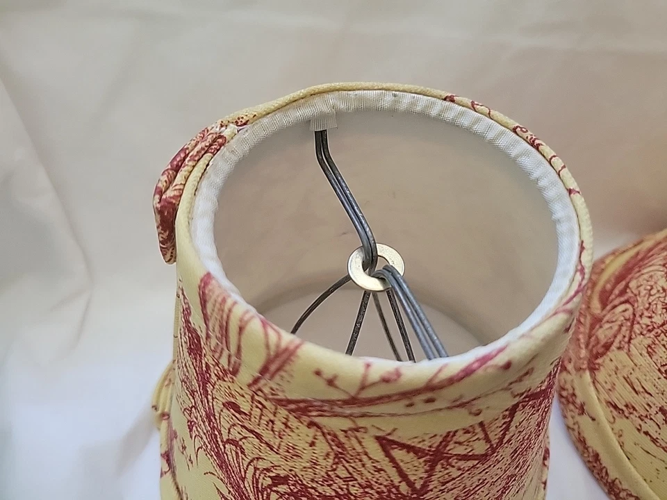 Пара 5-дюймовых зажимов Red Gold Spice La Petite Ferme петух туалетная лампа абажур люстра - Изображение 4 из 4