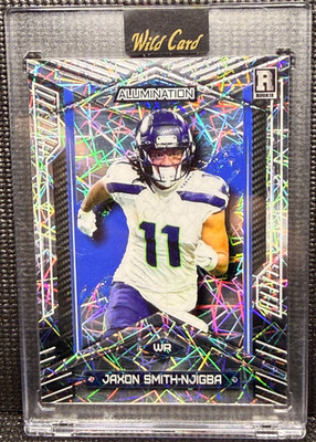 🏈 Jaxon Smith-Njigba 2023 Wild Card Alumination RC 11/25 Jersey Match Free Ship