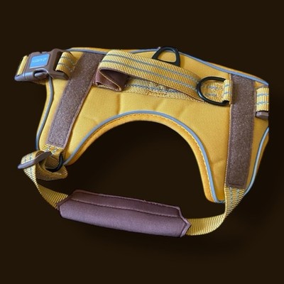 Dog Harness. Adjustable With Handle. Dog Collar. Size Small. Yellow. K8
