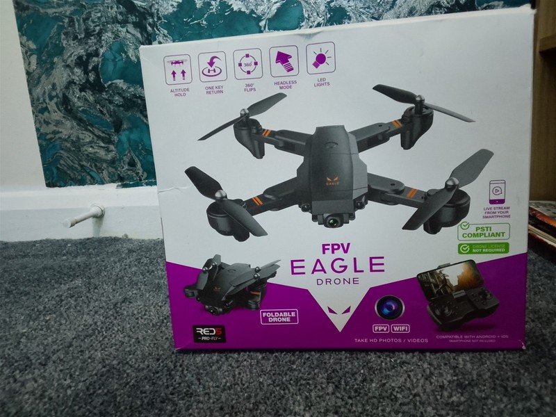 Menkind FPV EagleDrone RED5 Drone with Camera HD 1080P FPV